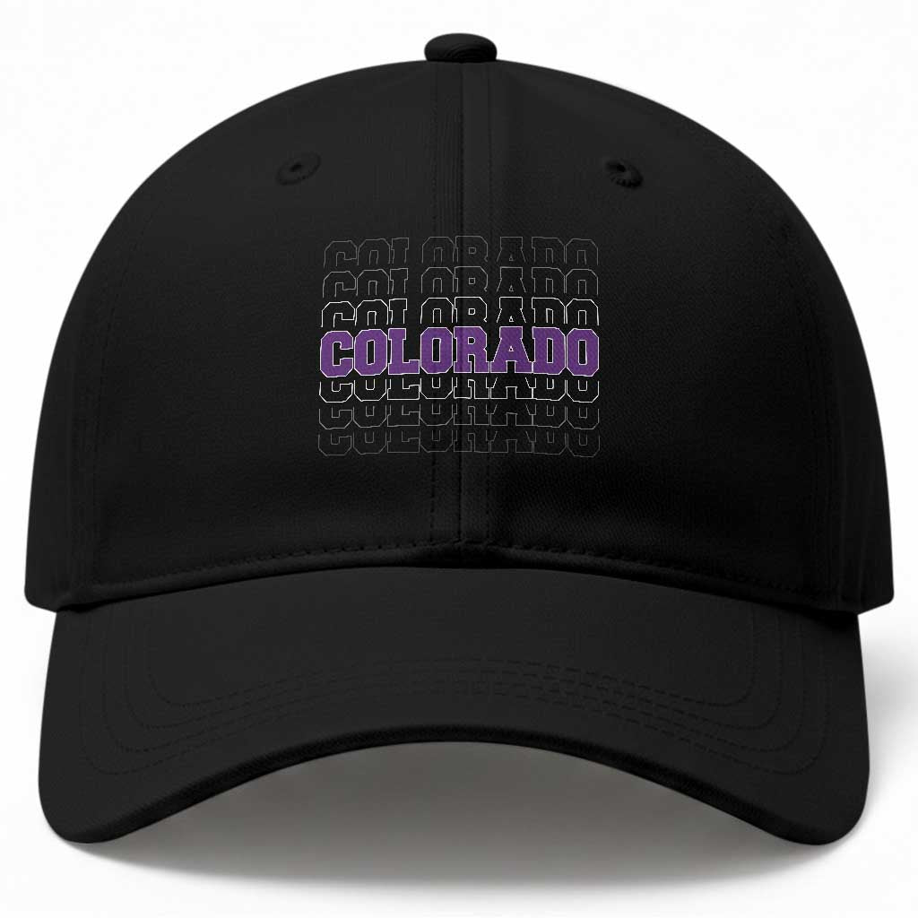 Vintage Colorado Baseball Cap Retro State Pride Sports Fan Graphic