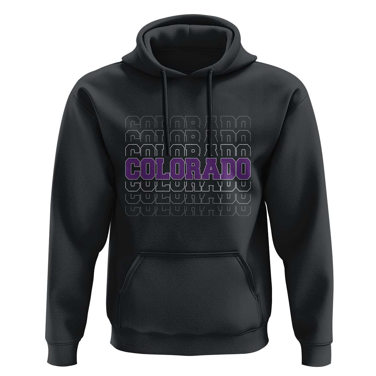 Vintage Colorado Hoodie Retro State Pride Sports Fan Graphic