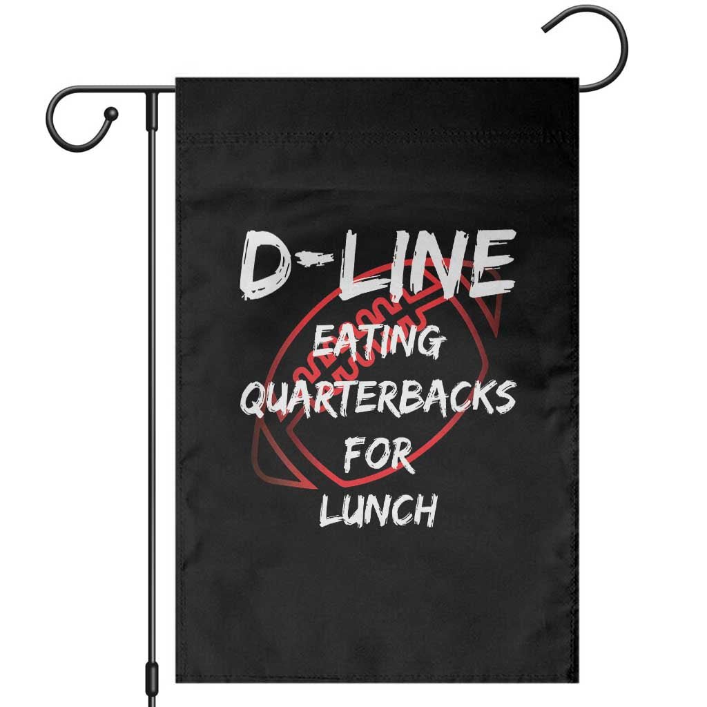 Football Linemen Garden Flag D Line Eating Quarterbacks Defensive - Wonder Print Shop