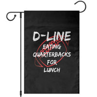 Football Linemen Garden Flag D Line Eating Quarterbacks Defensive - Wonder Print Shop