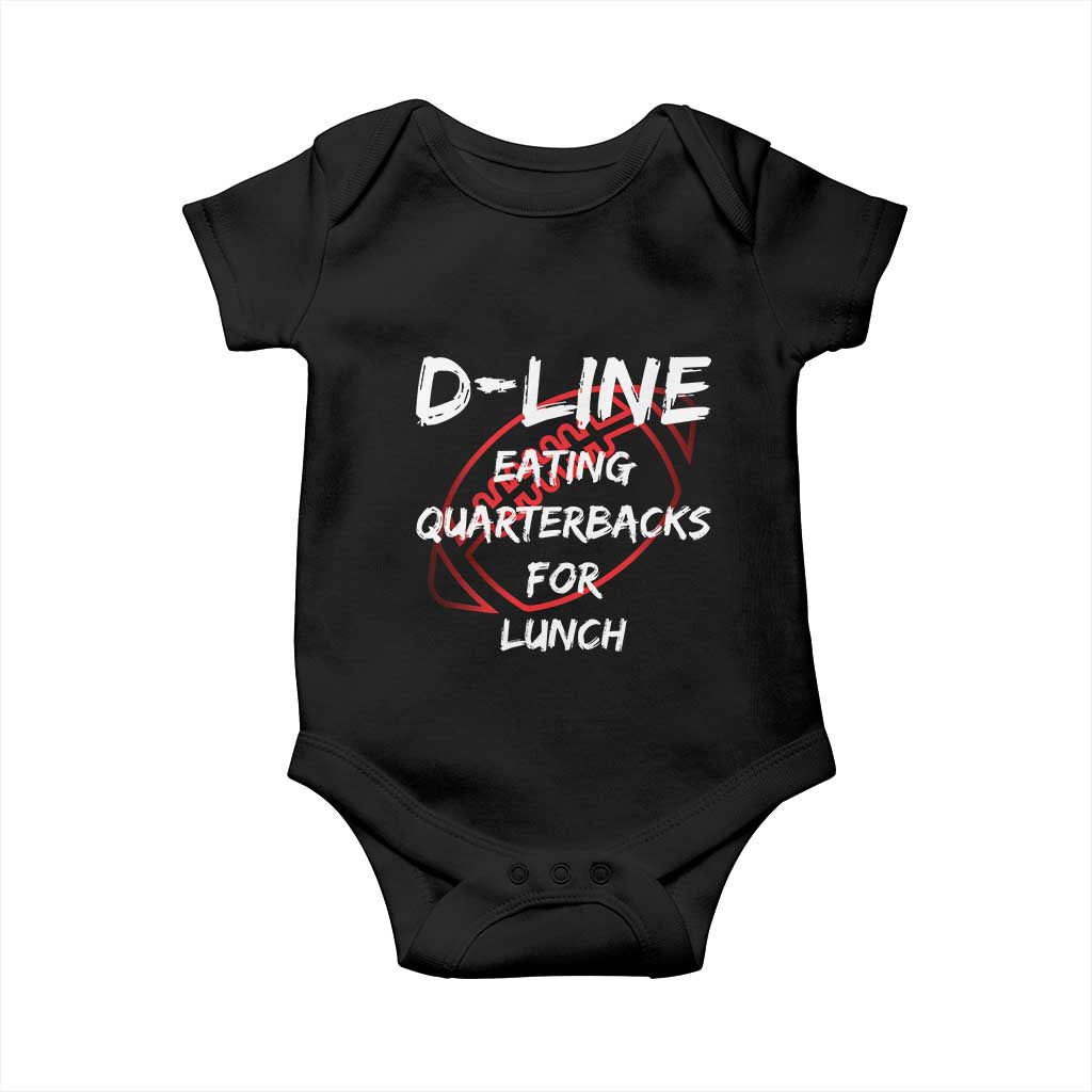 Football Linemen Baby Onesie D Line Eating Quarterbacks Defensive - Wonder Print Shop
