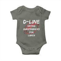 Football Linemen Baby Onesie D Line Eating Quarterbacks Defensive - Wonder Print Shop