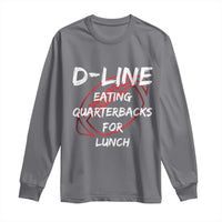 Football Linemen Long Sleeve Shirt D Line Eating Quarterbacks Defensive - Wonder Print Shop