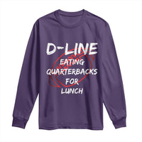 Football Linemen Long Sleeve Shirt D Line Eating Quarterbacks Defensive - Wonder Print Shop
