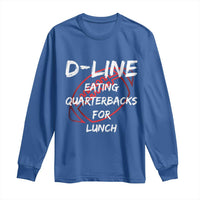 Football Linemen Long Sleeve Shirt D Line Eating Quarterbacks Defensive - Wonder Print Shop