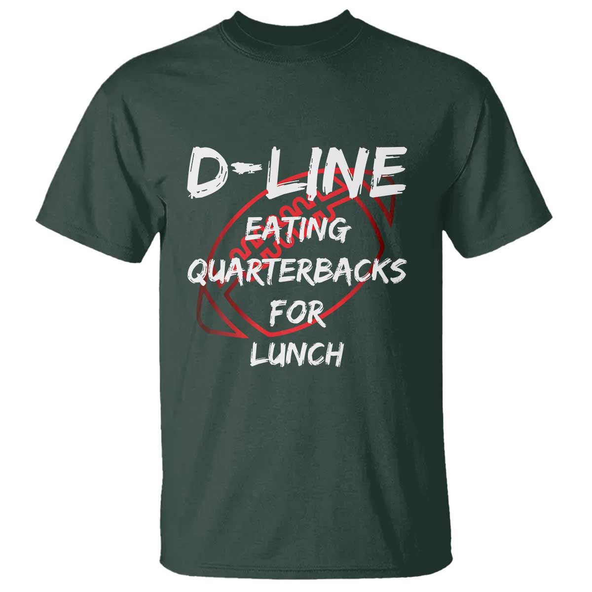Football Linemen T Shirt D Line Eating Quarterbacks Defensive - Wonder Print Shop