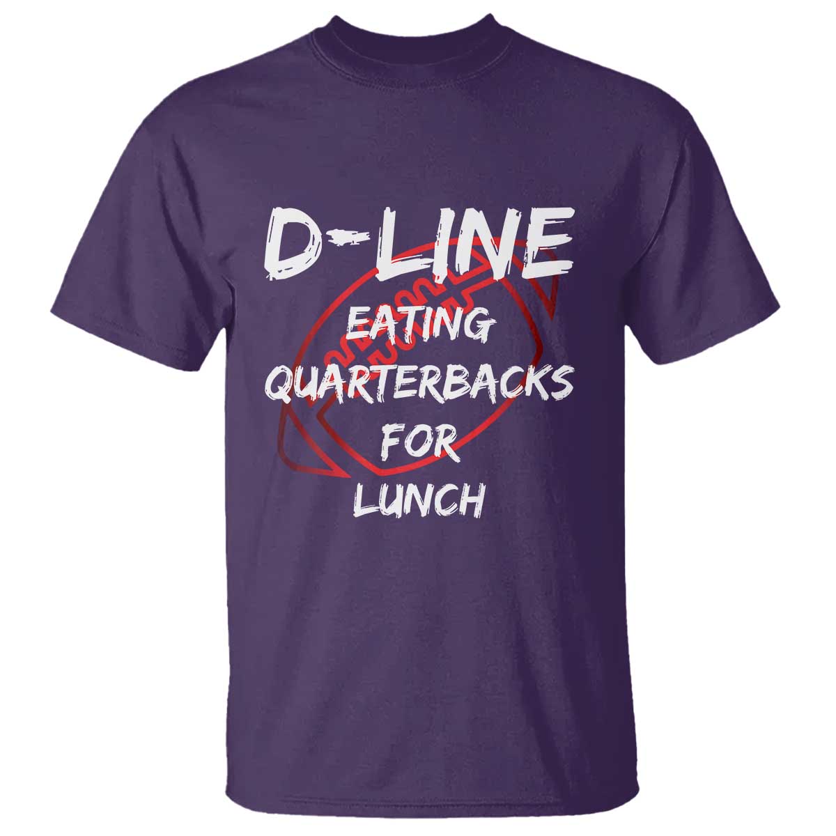 Football Linemen T Shirt D Line Eating Quarterbacks Defensive - Wonder Print Shop