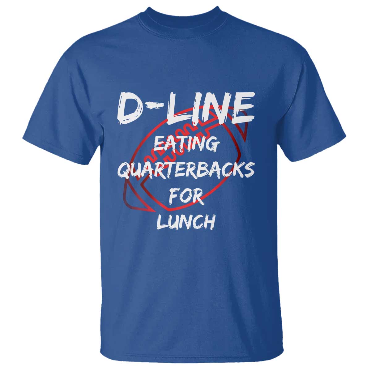 Football Linemen T Shirt D Line Eating Quarterbacks Defensive - Wonder Print Shop