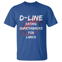 Football Linemen T Shirt D Line Eating Quarterbacks Defensive - Wonder Print Shop