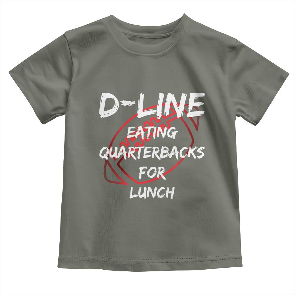 Football Linemen Toddler T Shirt D Line Eating Quarterbacks Defensive - Wonder Print Shop
