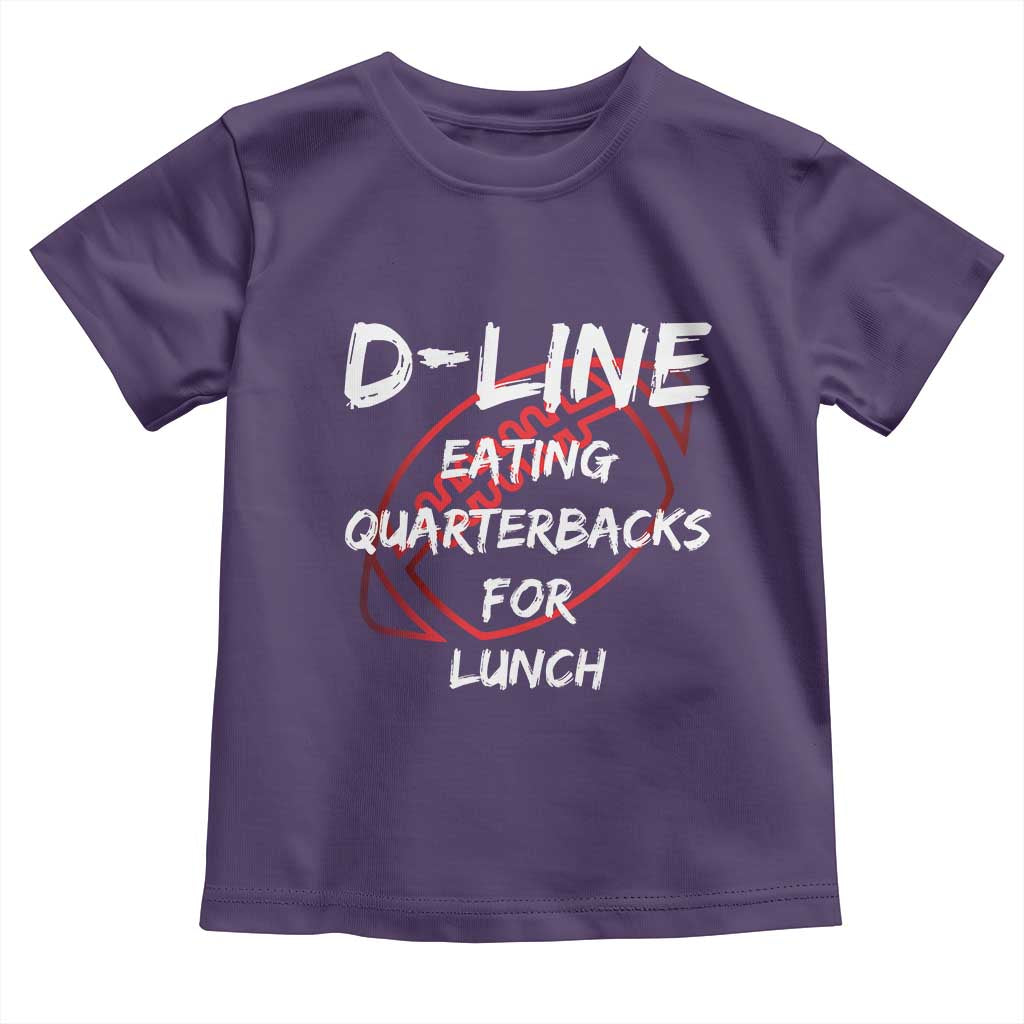Football Linemen Toddler T Shirt D Line Eating Quarterbacks Defensive - Wonder Print Shop