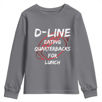 Football Linemen Youth Sweatshirt D Line Eating Quarterbacks Defensive - Wonder Print Shop