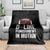 Football Defensive Lineman Throw Blanket D Line Punishment In Motion American Flag - Wonder Print Shop