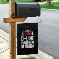Football Defensive Lineman Garden Flag D Line Punishment In Motion American Flag - Wonder Print Shop