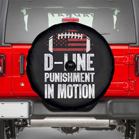 Football Defensive Lineman Spare Tire Cover D Line Punishment In Motion American Flag - Wonder Print Shop