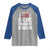 Football Defensive Lineman Raglan Shirt D Line Punishment In Motion American Flag - Wonder Print Shop