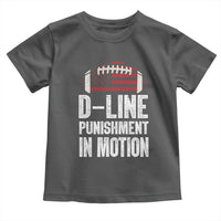 Football Defensive Lineman Toddler T Shirt D Line Punishment In Motion American Flag - Wonder Print Shop