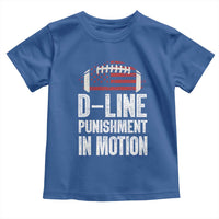 Football Defensive Lineman Toddler T Shirt D Line Punishment In Motion American Flag - Wonder Print Shop