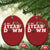 1st Year Down Football Christmas Ornament Touchdown One First Birthday Infant Baby Boy - Wonder Print Shop