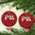 1st Year Down Football Christmas Ornament Touchdown One First Birthday Infant Baby Boy - Wonder Print Shop