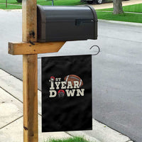 1st Year Down Football Garden Flag Touchdown One First Birthday Infant Baby Boy - Wonder Print Shop