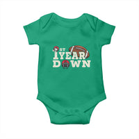 1st Year Down Football Baby Onesie Touchdown One First Birthday Infant Baby Boy - Wonder Print Shop