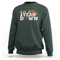 1st Year Down Football Sweatshirt Touchdown One First Birthday Infant Baby Boy - Wonder Print Shop