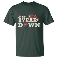 1st Year Down Football T Shirt Touchdown One First Birthday Infant Baby Boy - Wonder Print Shop