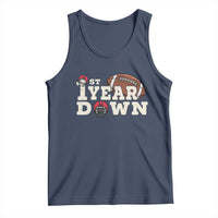 1st Year Down Football Tank Top Touchdown One First Birthday Infant Baby Boy - Wonder Print Shop