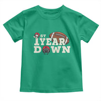 1st Year Down Football Toddler T Shirt Touchdown One First Birthday Infant Baby Boy - Wonder Print Shop