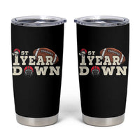 1st Year Down Football Tumbler Cup Touchdown One First Birthday Infant Baby Boy - Wonder Print Shop