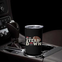 1st Year Down Football Tumbler Cup Touchdown One First Birthday Infant Baby Boy - Wonder Print Shop