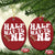 Half Way To One Christmas Ornament 1/2 Birthday Baby Boy Football - Wonder Print Shop