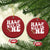 Half Way To One Christmas Ornament 1/2 Birthday Baby Boy Football - Wonder Print Shop