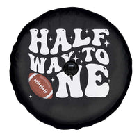 Half Way To One Spare Tire Cover 1/2 Birthday Baby Boy Football - Wonder Print Shop