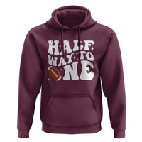 Half Way To One Hoodie 1/2 Birthday Baby Boy Football - Wonder Print Shop