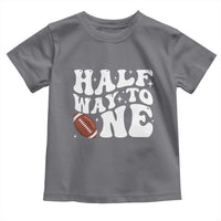 Half Way To One Toddler T Shirt 1/2 Birthday Baby Boy Football - Wonder Print Shop