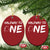 HalfWay To One Christmas Ornament Baby Boy 1/2 Birthday Outfits Football - Wonder Print Shop