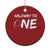 HalfWay To One Christmas Ornament Baby Boy 1/2 Birthday Outfits Football - Wonder Print Shop