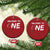 HalfWay To One Christmas Ornament Baby Boy 1/2 Birthday Outfits Football - Wonder Print Shop