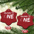 HalfWay To One Christmas Ornament Baby Boy 1/2 Birthday Outfits Football - Wonder Print Shop