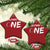 HalfWay To One Christmas Ornament Baby Boy 1/2 Birthday Outfits Football - Wonder Print Shop