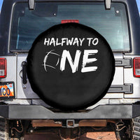 HalfWay To One Spare Tire Cover Baby Boy 1/2 Birthday Outfits Football - Wonder Print Shop