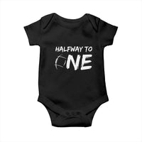 HalfWay To One Baby Onesie Baby Boy 1/2 Birthday Outfits Football - Wonder Print Shop