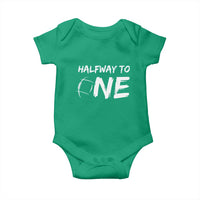 HalfWay To One Baby Onesie Baby Boy 1/2 Birthday Outfits Football - Wonder Print Shop