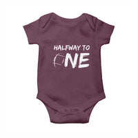 HalfWay To One Baby Onesie Baby Boy 1/2 Birthday Outfits Football - Wonder Print Shop