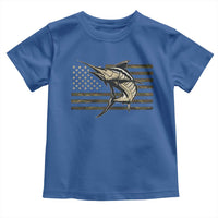 Fishing Camouflage US Flag Toddler T Shirt Swordfish Fish Fisherman Camo - Wonder Print Shop