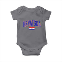Hrvatska Flag Baby Onesie Croatia Vintage Zagreb Croatian Jersey Retro