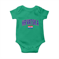 Hrvatska Flag Baby Onesie Croatia Vintage Zagreb Croatian Jersey Retro