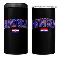 Hrvatska Flag 4 in 1 Can Cooler Tumbler Croatia Vintage Zagreb Croatian Jersey Retro